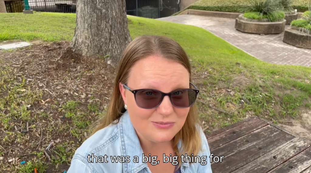 White self-advocate wearing sunglasses talks about building your own path to independence